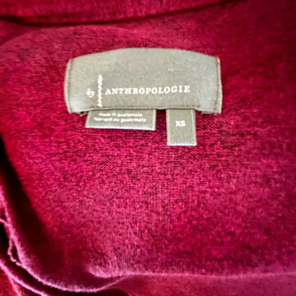 Anthropologie v neck,wrap, maroon rocio hacci sweater size XS - Picture 6 of 7